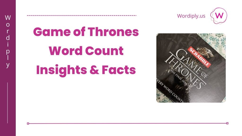 game of thrones word count